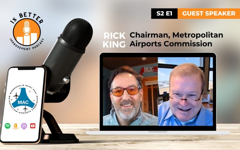 Sneak Peak 1% Better Podcast S2E1 featuring guest speaker Rick King