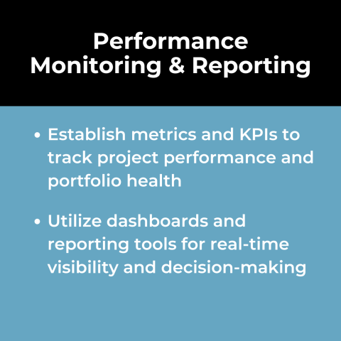 Project Portfolio Management Use Case: Performance Monitoring and Reporting